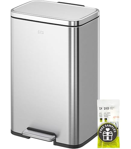 Amazon.com: EKO Horizon Sensei Trash Can, Rectangular Type